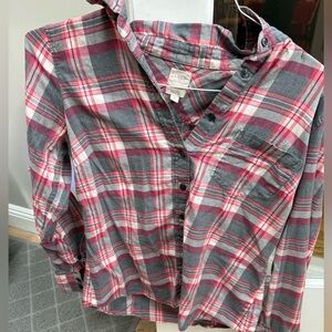 J Crew Plaid Button-Up Shirt